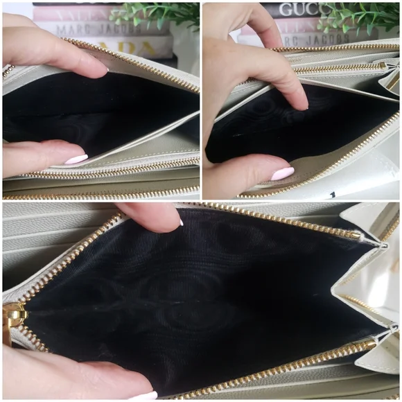 *SOLD* Authentic Pre-owned Yves Saint Laurent Grain De Poudre Zip Around Wallet - Picture 5 of 11